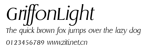 GriffonLight.ttf字體轉換器圖片