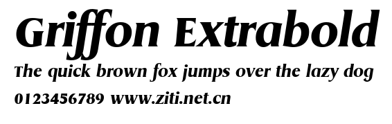 Griffon Extrabold.ttf字體轉換器圖片