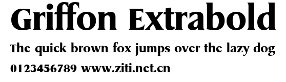 Griffon Extrabold.ttf字體轉換器圖片
