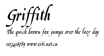 Griffith.ttf字體轉換器圖片
