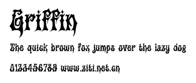 Griffin.ttf字體轉換器圖片