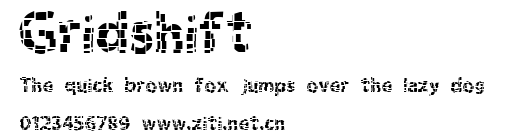 Gridshift.ttf字體轉換器圖片