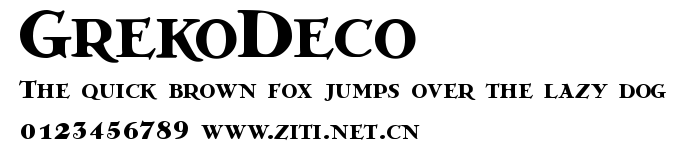 GrekoDeco.ttf字體轉換器圖片