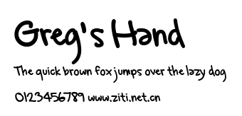 Greg's Hand.ttf字體轉換器圖片