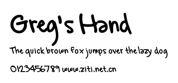 Greg's Hand.ttf字體轉換器圖片