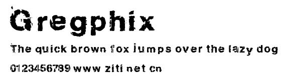 Gregphix.ttf字體轉換器圖片