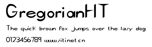 GregorianHT.ttf字體轉換器圖片