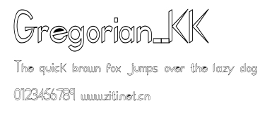 Gregorian__KK.ttf字體轉換器圖片