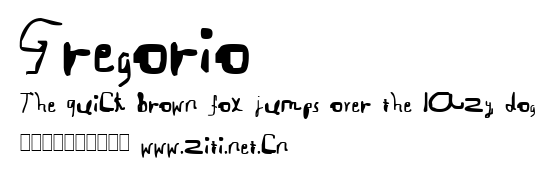 Gregorio.ttf字體轉換器圖片