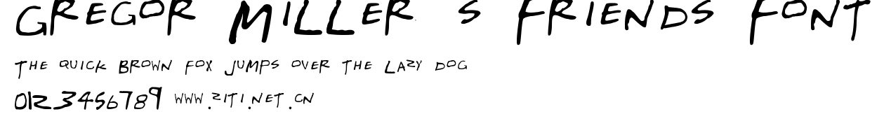 Gregor Miller's Friends Font.ttf字體轉換器圖片