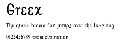 Greex.ttf字體轉換器圖片
