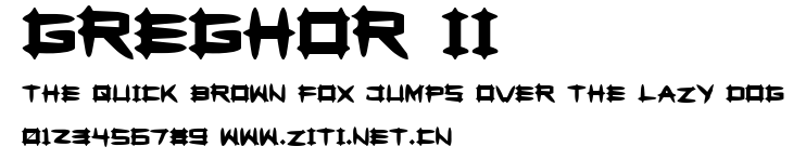 Greghor II.ttf字體轉換器圖片