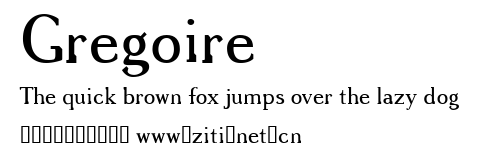 Gregoire.ttf字體轉換器圖片