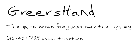 GreersHand.ttf字體轉換器圖片