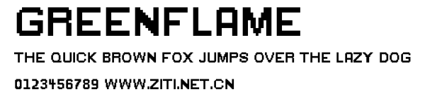 GreenFlame.ttf字體轉換器圖片