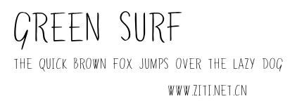 Green Surf.otf字體轉換器圖片