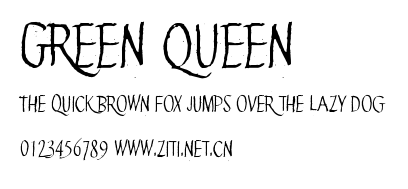 Green Queen.ttf字體轉換器圖片