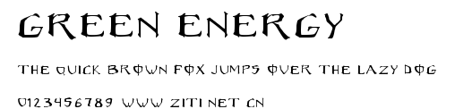 Green Energy.ttf字體轉換器圖片