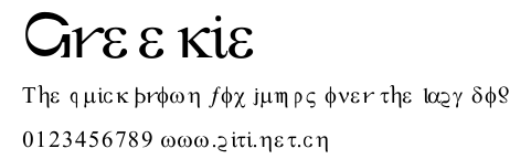 Greekie.ttf字體轉換器圖片