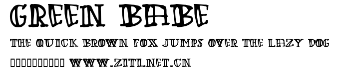 Green Babe.ttf字體轉換器圖片