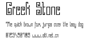 Greek Stone.ttf字體轉換器圖片