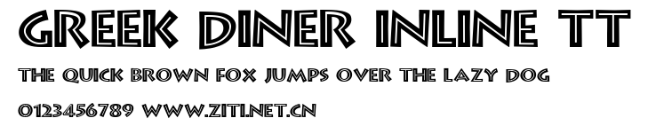 Greek Diner Inline TT.ttf字體轉換器圖片