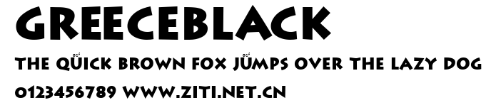 GreeceBlack.ttf字體轉換器圖片