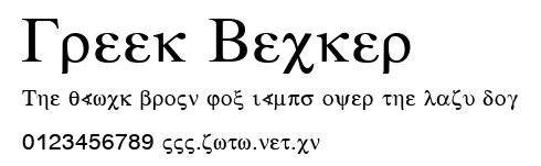 Greek Becker.ttf字體轉換器圖片