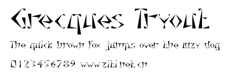 Grecques Tryout.ttf字體轉換器圖片