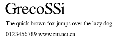 GrecoSSi.ttf字體轉換器圖片