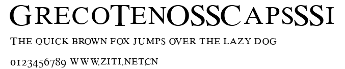 GrecoTenOSSCapsSSi.ttf字體轉換器圖片