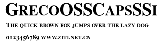 GrecoOSSCapsSSi.ttf字體轉換器圖片