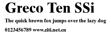Greco Ten SSi.ttf字體轉換器圖片