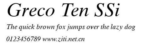 Greco Ten SSi.ttf字體轉換器圖片