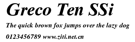 Greco Ten SSi.ttf字體轉換器圖片