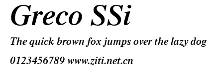 Greco SSi.ttf字體轉換器圖片