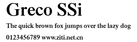 Greco SSi.ttf字體轉換器圖片