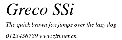 Greco SSi.ttf字體轉換器圖片