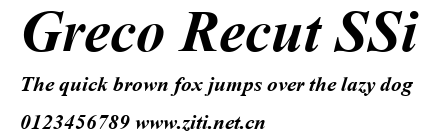 Greco Recut SSi.ttf字體轉換器圖片