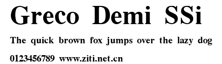 Greco Demi SSi.ttf字體轉換器圖片