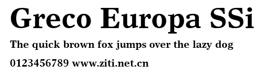 Greco Europa SSi.ttf字體轉換器圖片