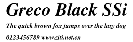 Greco Black SSi.ttf字體轉換器圖片