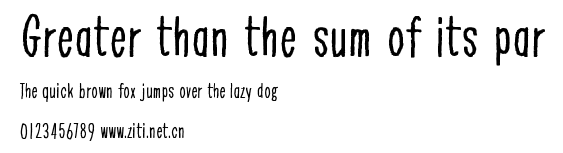 Greater than the sum of its par.ttf字體轉換器圖片