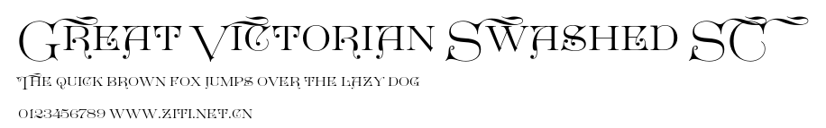Great Victorian Swashed SC.otf字體轉換器圖片