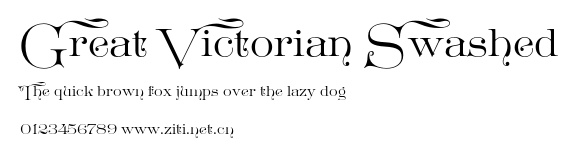 Great Victorian Swashed.otf字體轉換器圖片