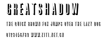 GreatShadow.ttf字體轉換器圖片