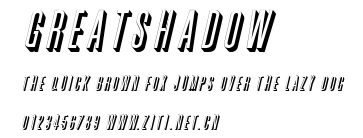 GreatShadow.ttf字體轉換器圖片
