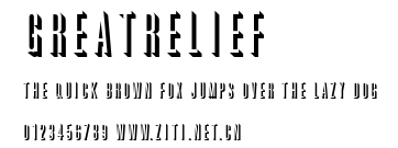 GreatRelief.ttf字體轉換器圖片