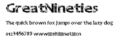 GreatNineties.ttf字體轉換器圖片