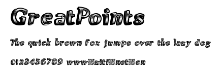 GreatPoints.ttf字體轉換器圖片